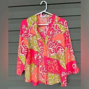 Alice & Trixie 100% Silk Blouse Sz M